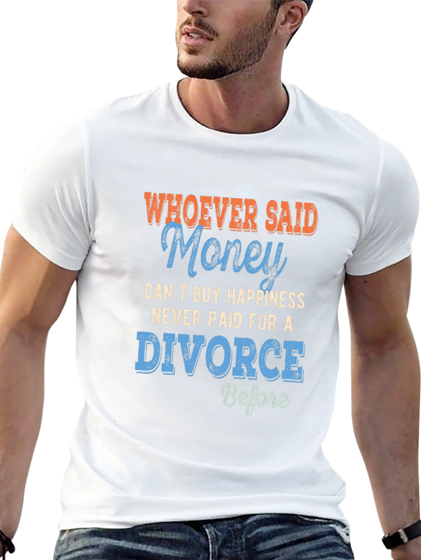 Funny Divorce T-Shirt - Money Can Buy Happiness