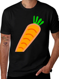 Carrot Graphic Tee - Fun & Casual Style
