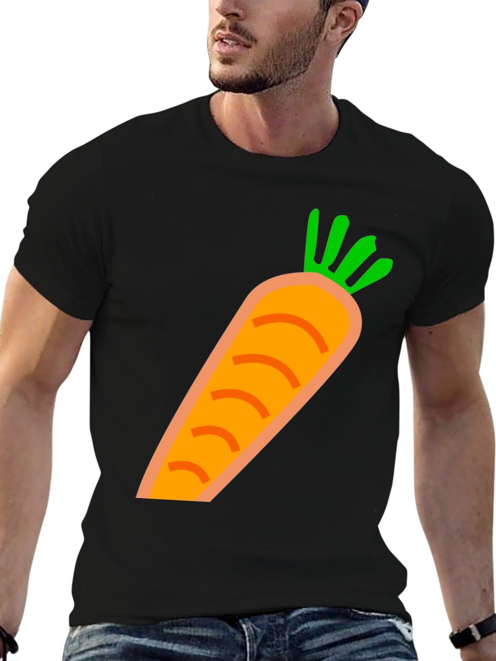 Carrot Graphic Tee - Fun & Casual Style