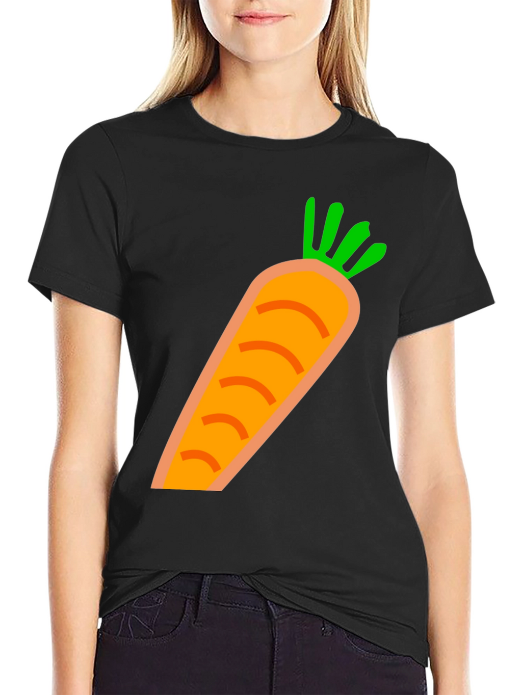 Carrot Graphic Tee - Fun & Casual Style