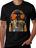 Cool Robot Face Graphic T-Shirt