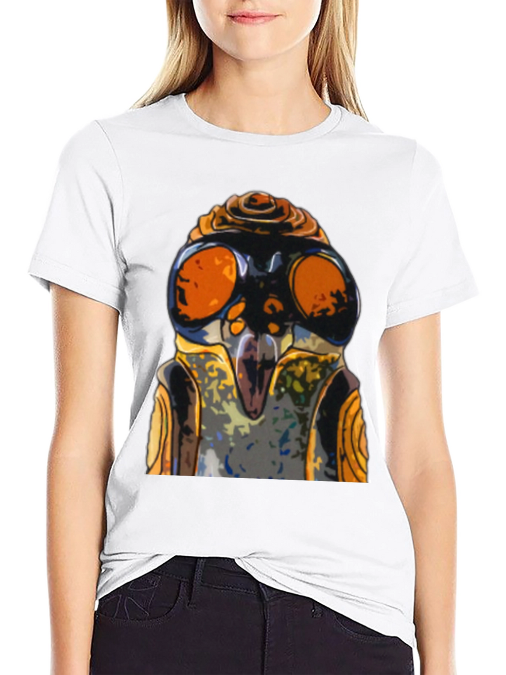 Cool Robot Face Graphic T-Shirt