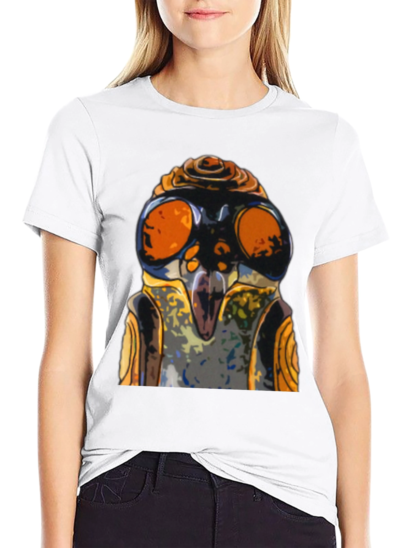 Cool Robot Face Graphic T-Shirt