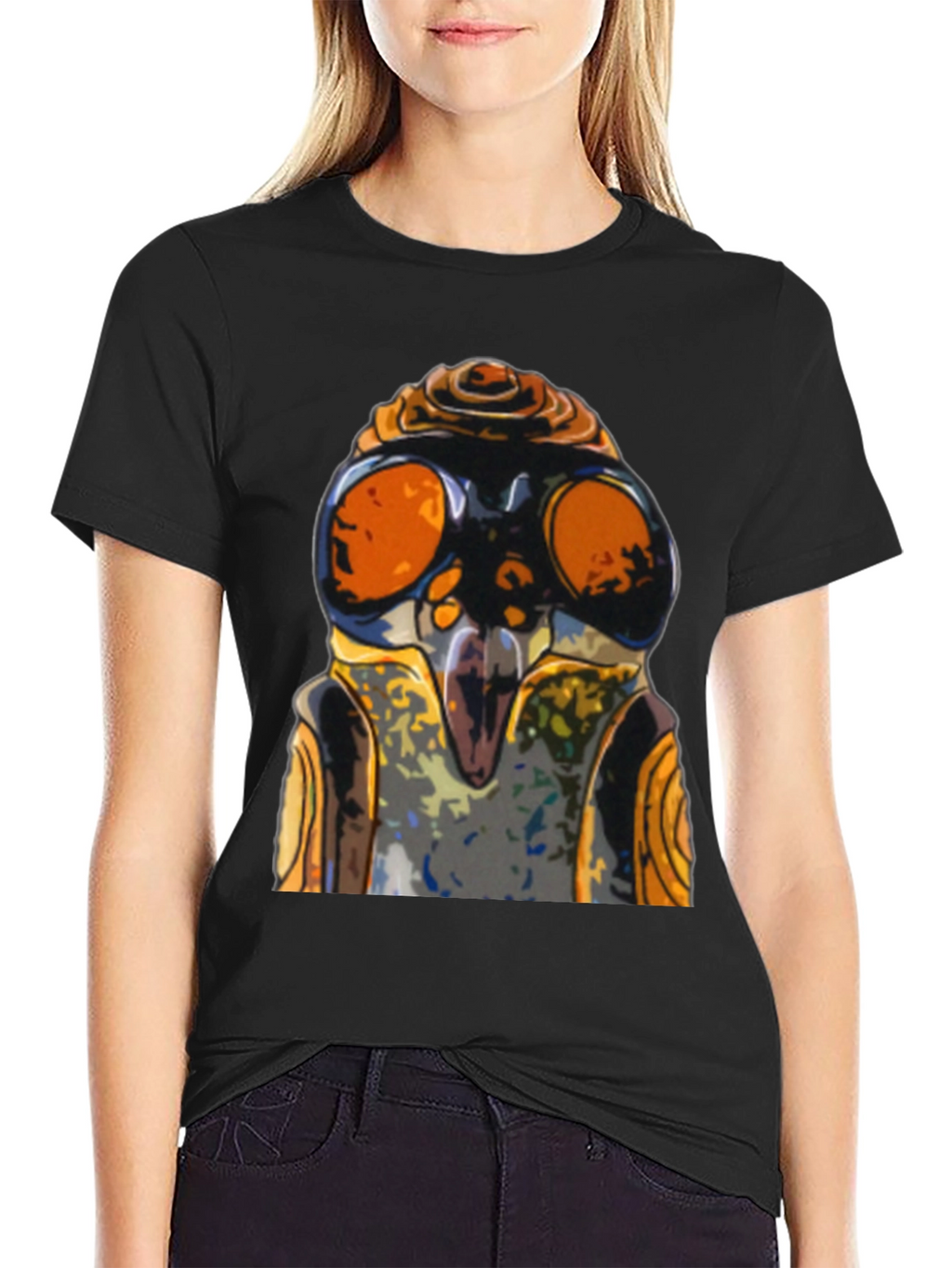 Cool Robot Face Graphic T-Shirt