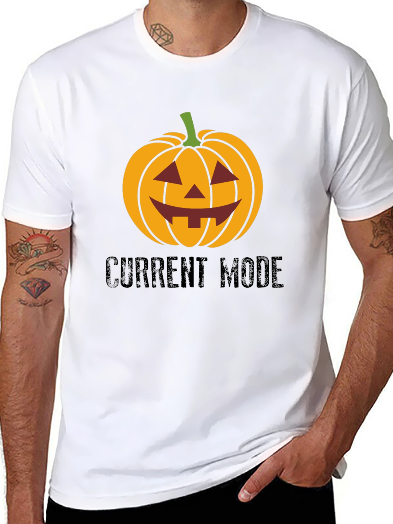 Halloween Pumpkin Current Mode T-Shirt