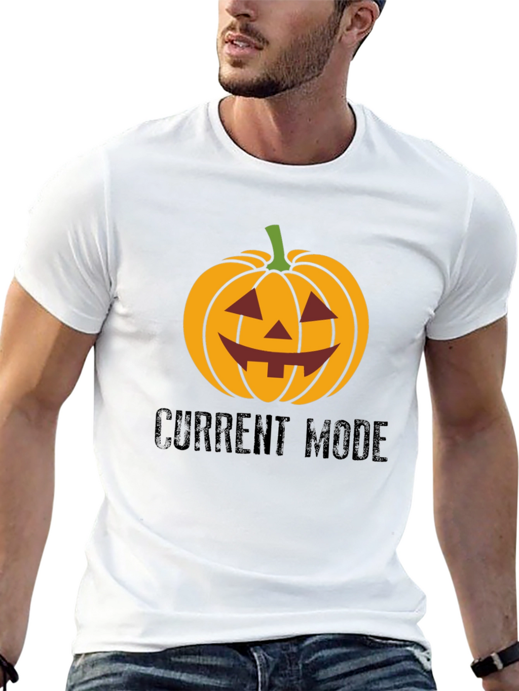 Halloween Pumpkin Current Mode T-Shirt