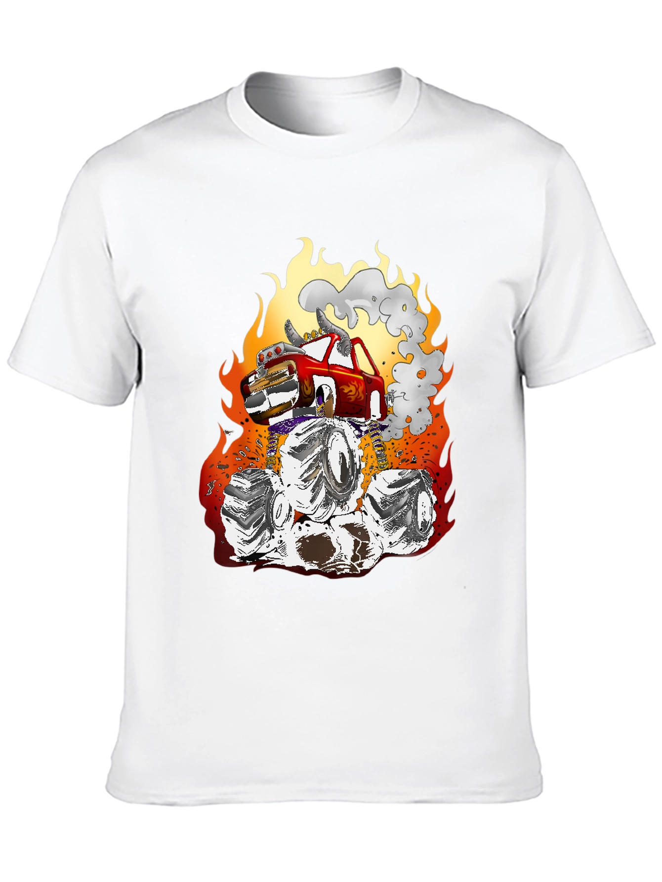 Monster Truck Graphic T-Shirt - Black