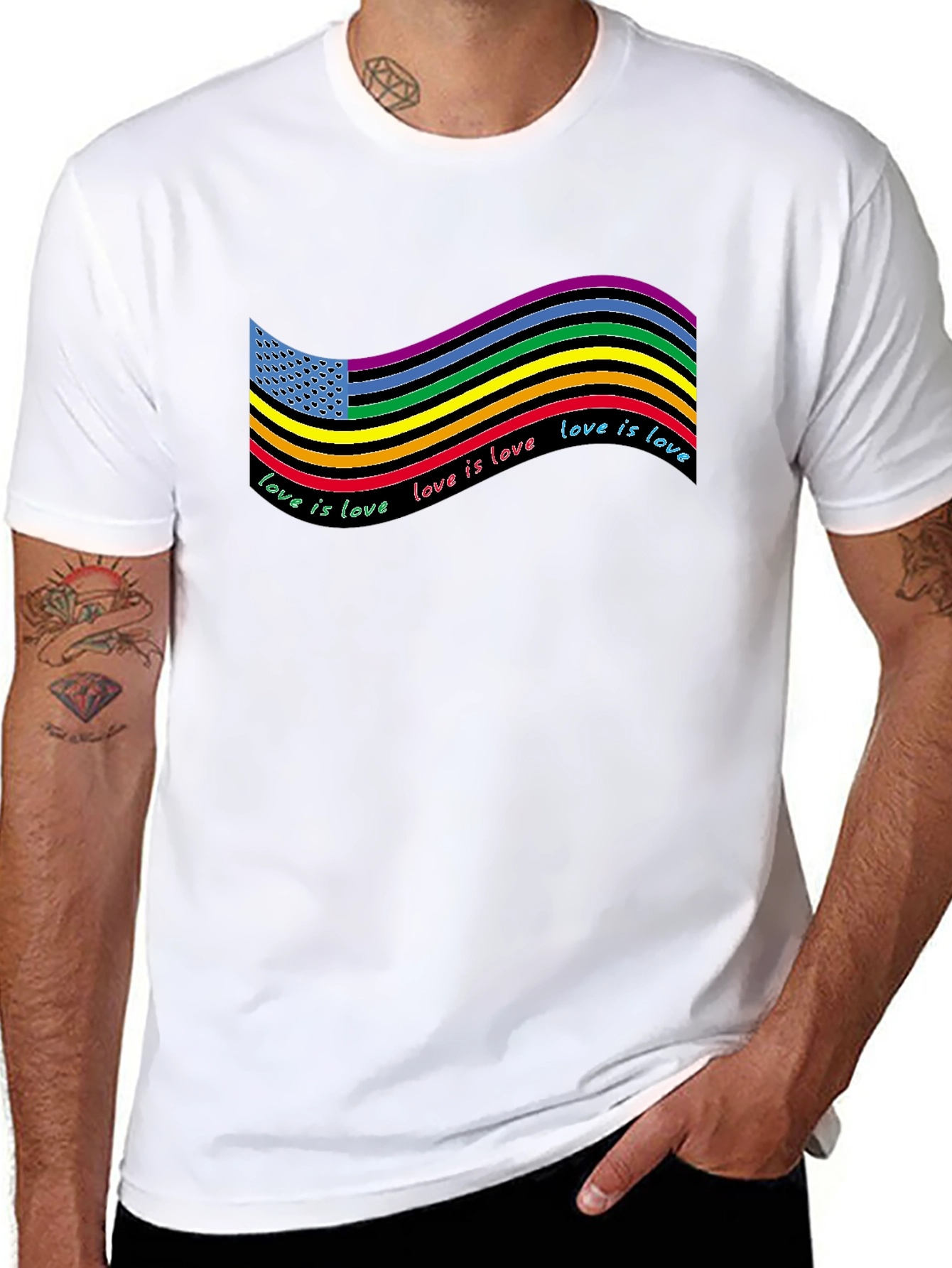 Love is Love American Pride T-Shirt