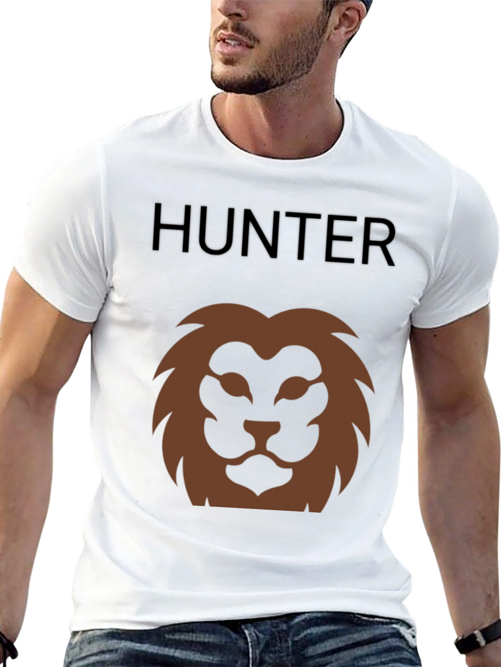 Hunter Lion Graphic Tee - Mens Black T-Shirt