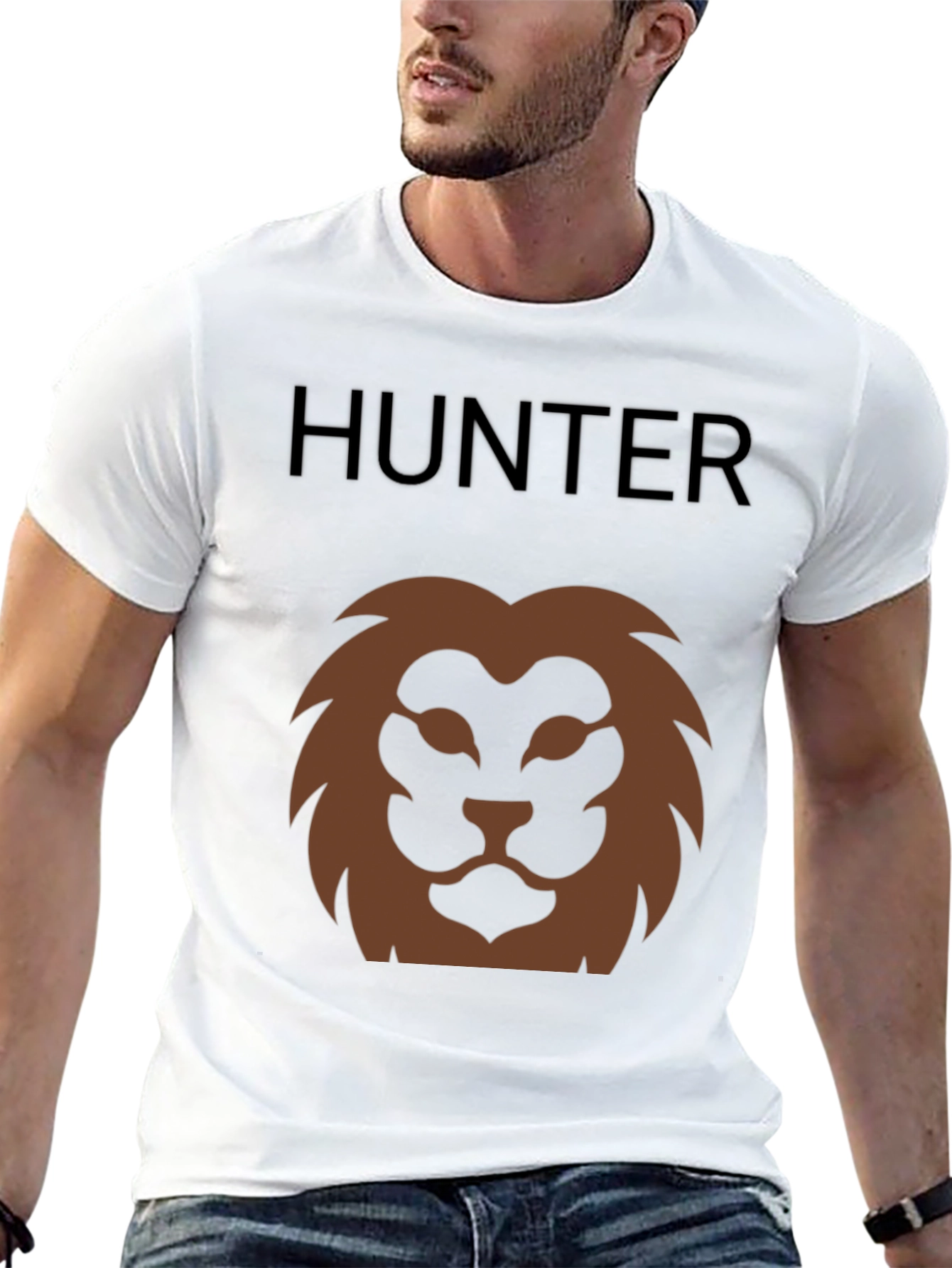 Hunter Lion Graphic Tee - Mens Black T-Shirt