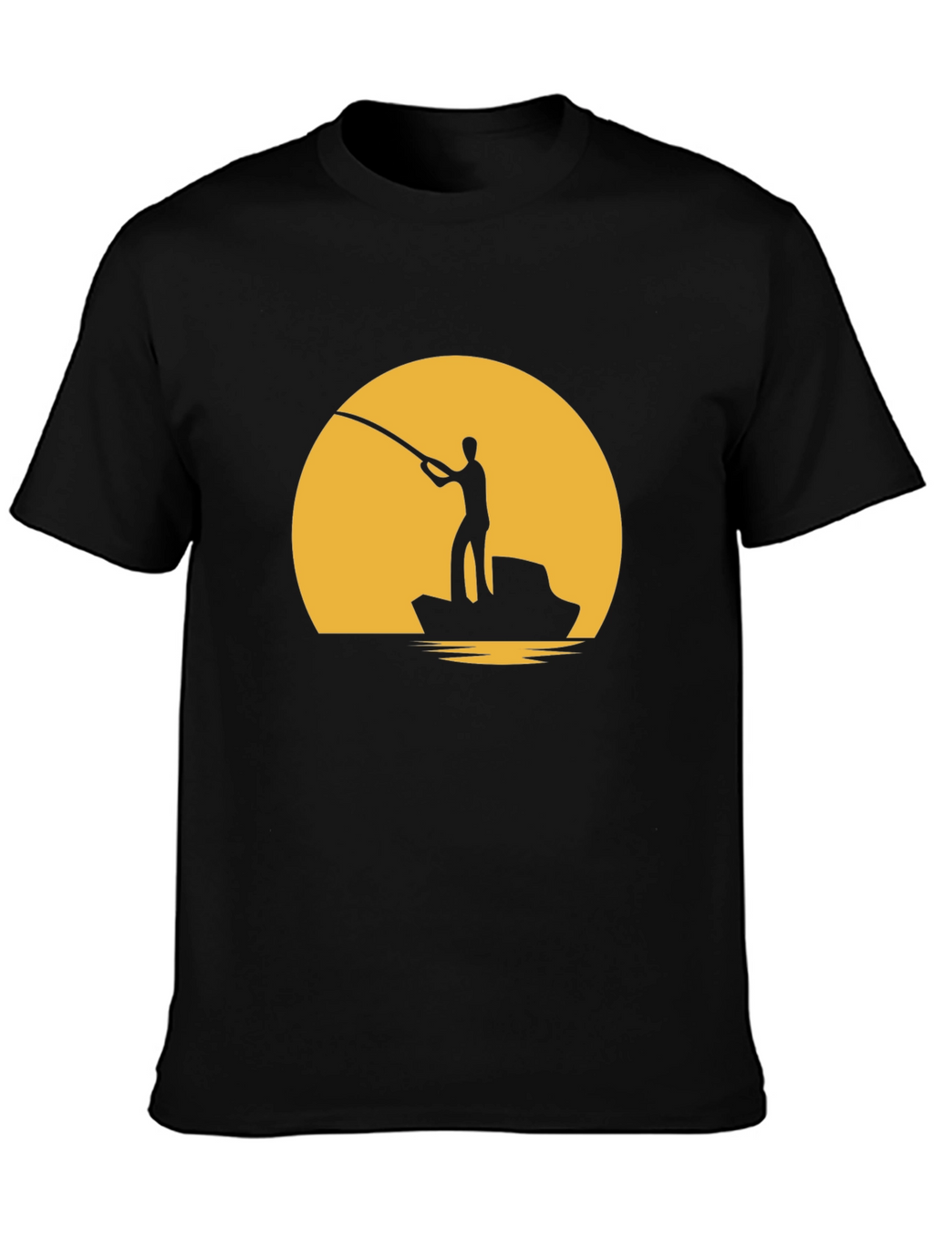 Fishing Sunset Graphic Tee
