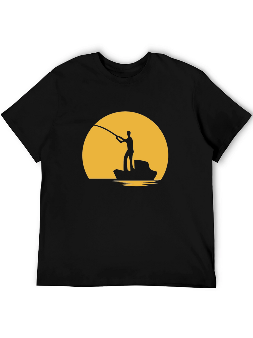 Fishing Sunset Graphic Tee