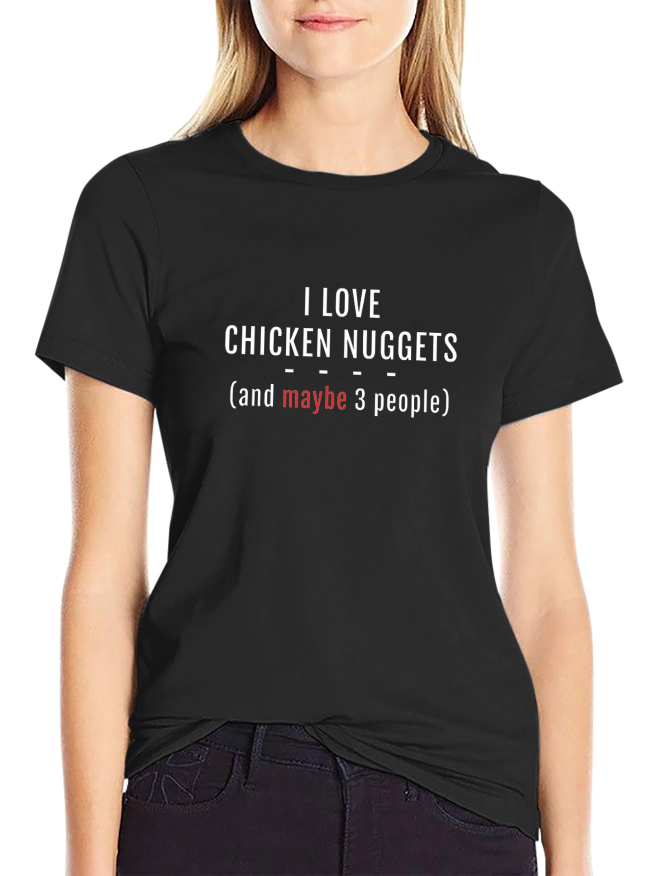 I Love Chicken Nuggets T-Shirt - Funny Foodie Tee