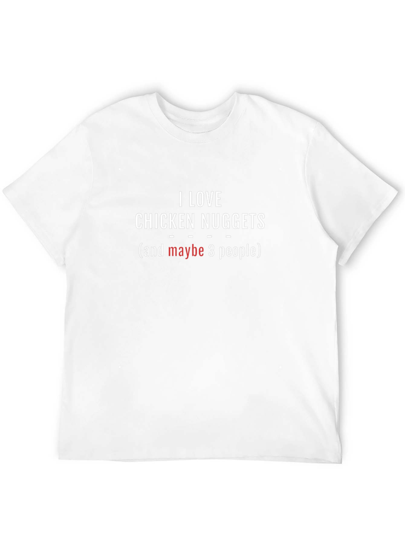 I Love Chicken Nuggets T-Shirt - Funny Foodie Tee
