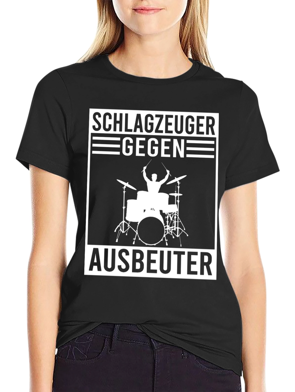 Schlagzeuger Gegen Ausbeuter T-Shirt