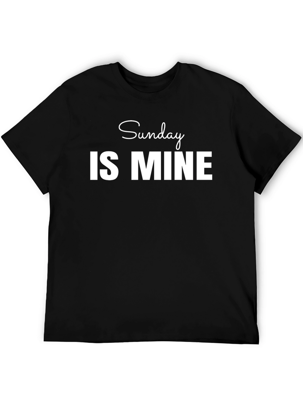 Sunday Is Mine Graphic Tee - Black T-Shirt