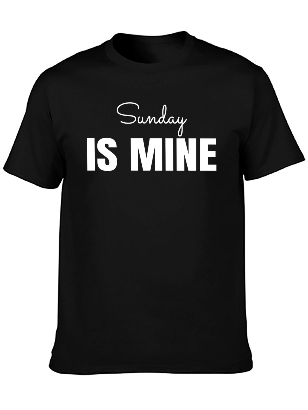 Sunday Is Mine Graphic Tee - Black T-Shirt