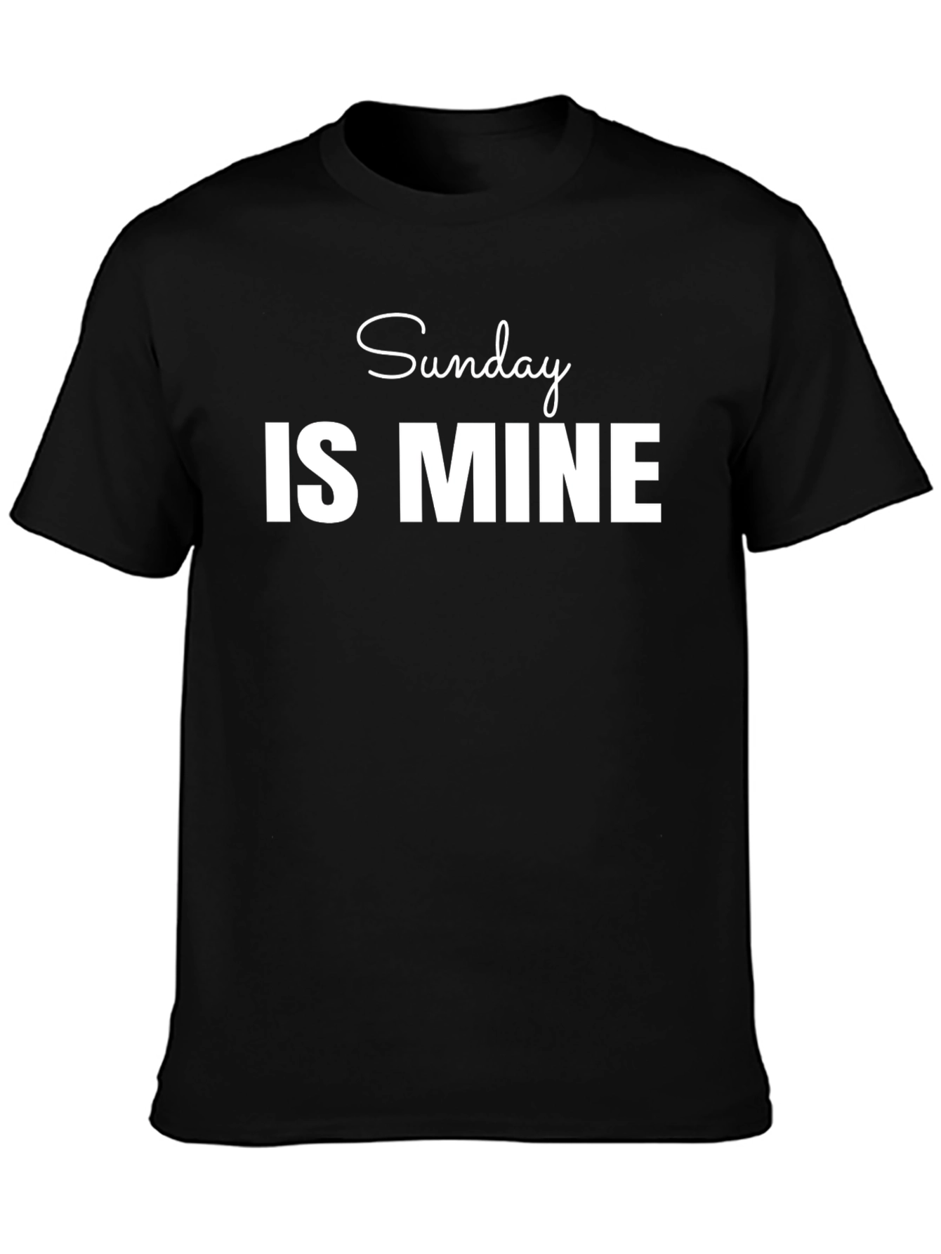 Sunday Is Mine Graphic Tee - Black T-Shirt