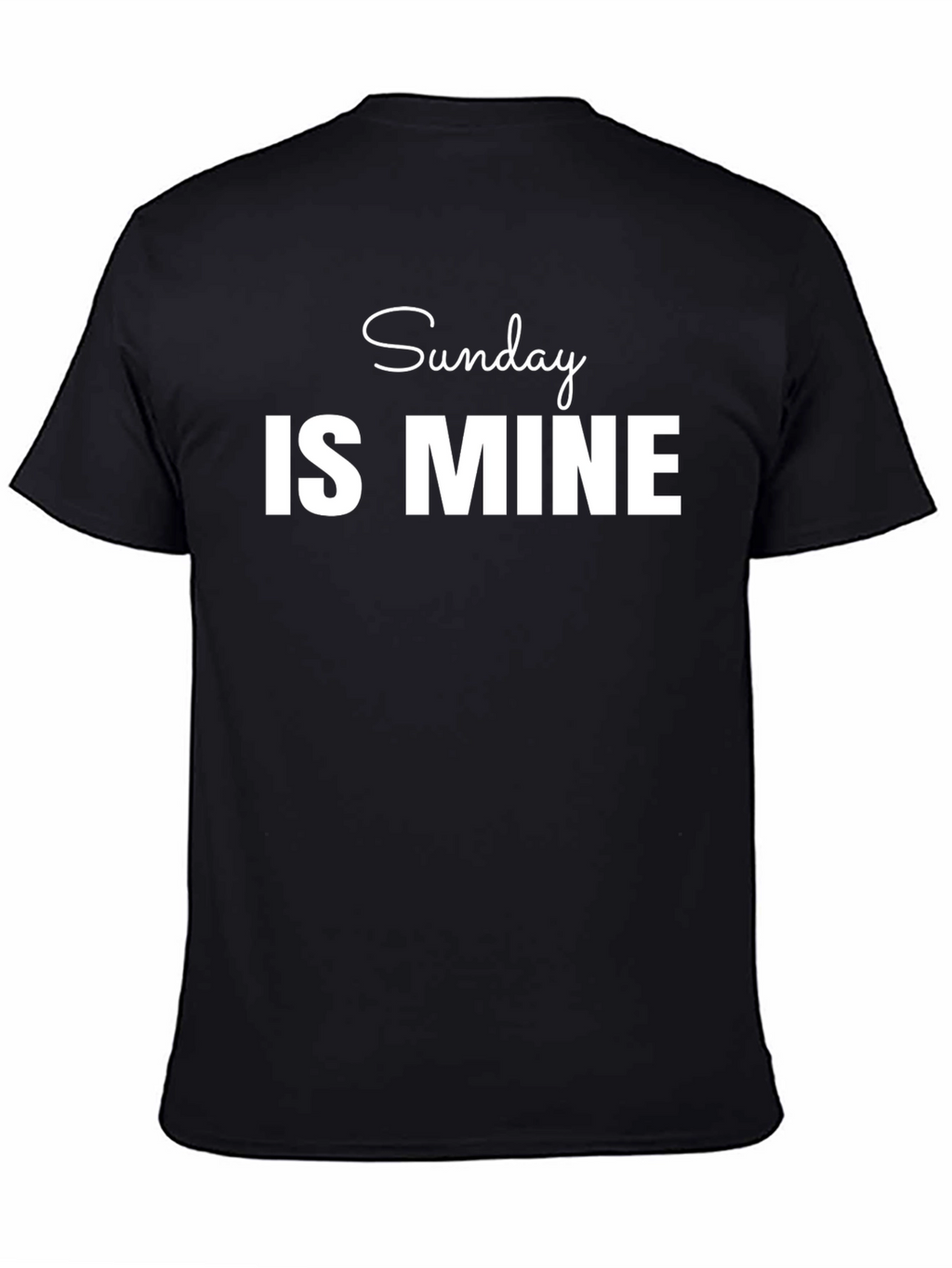 Sunday Is Mine Graphic Tee - Black T-Shirt