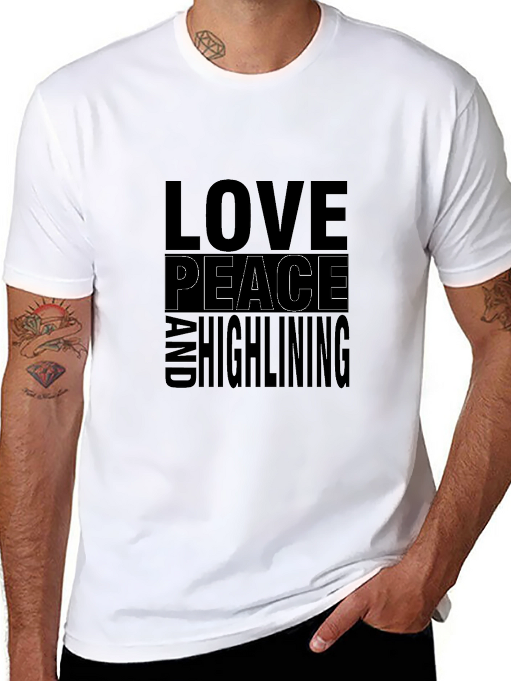 Love Peace and Highlining T-Shirt