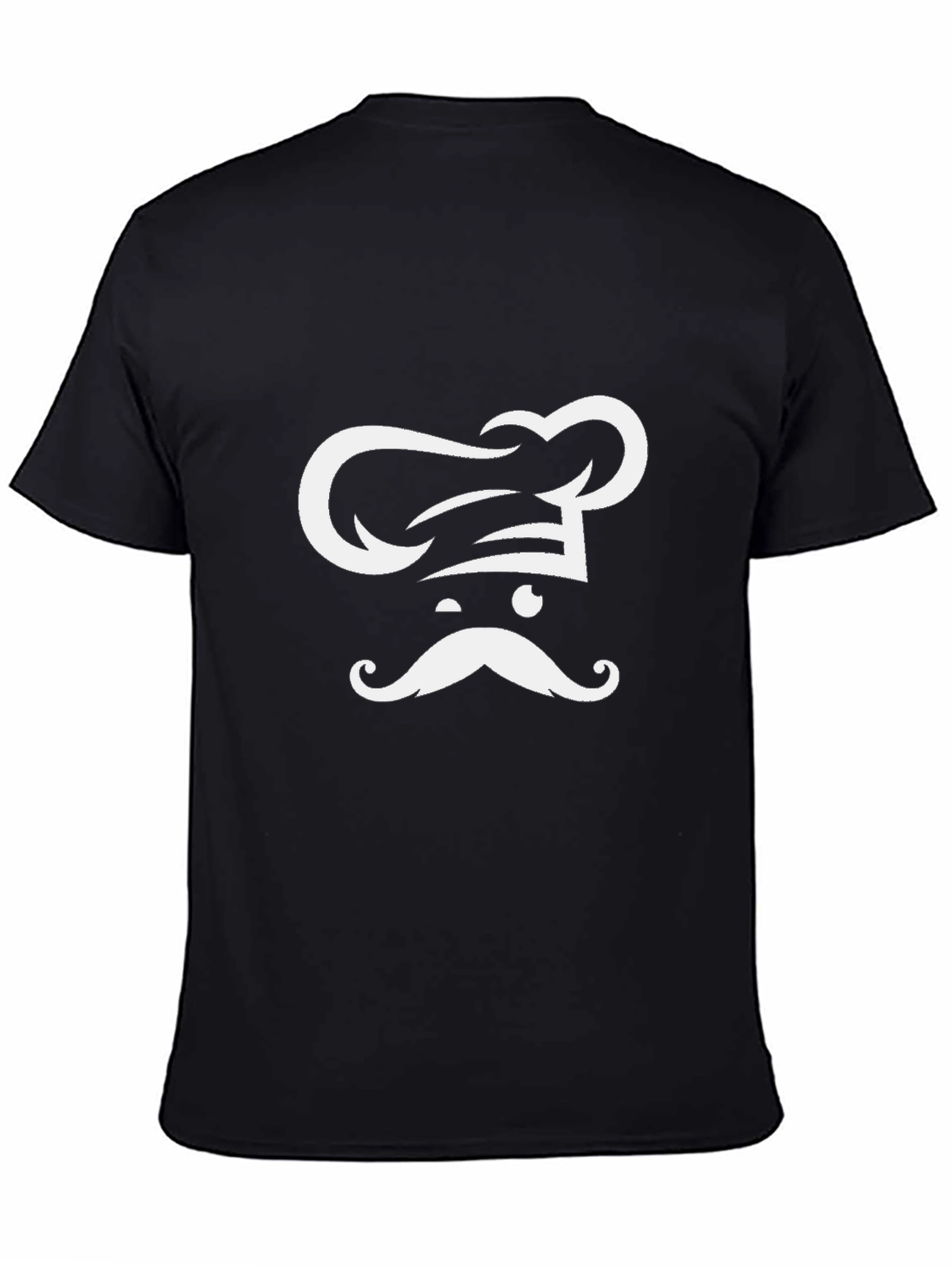 Chef Hat & Moustache Graphic T-Shirt - Stylish Cook Tee