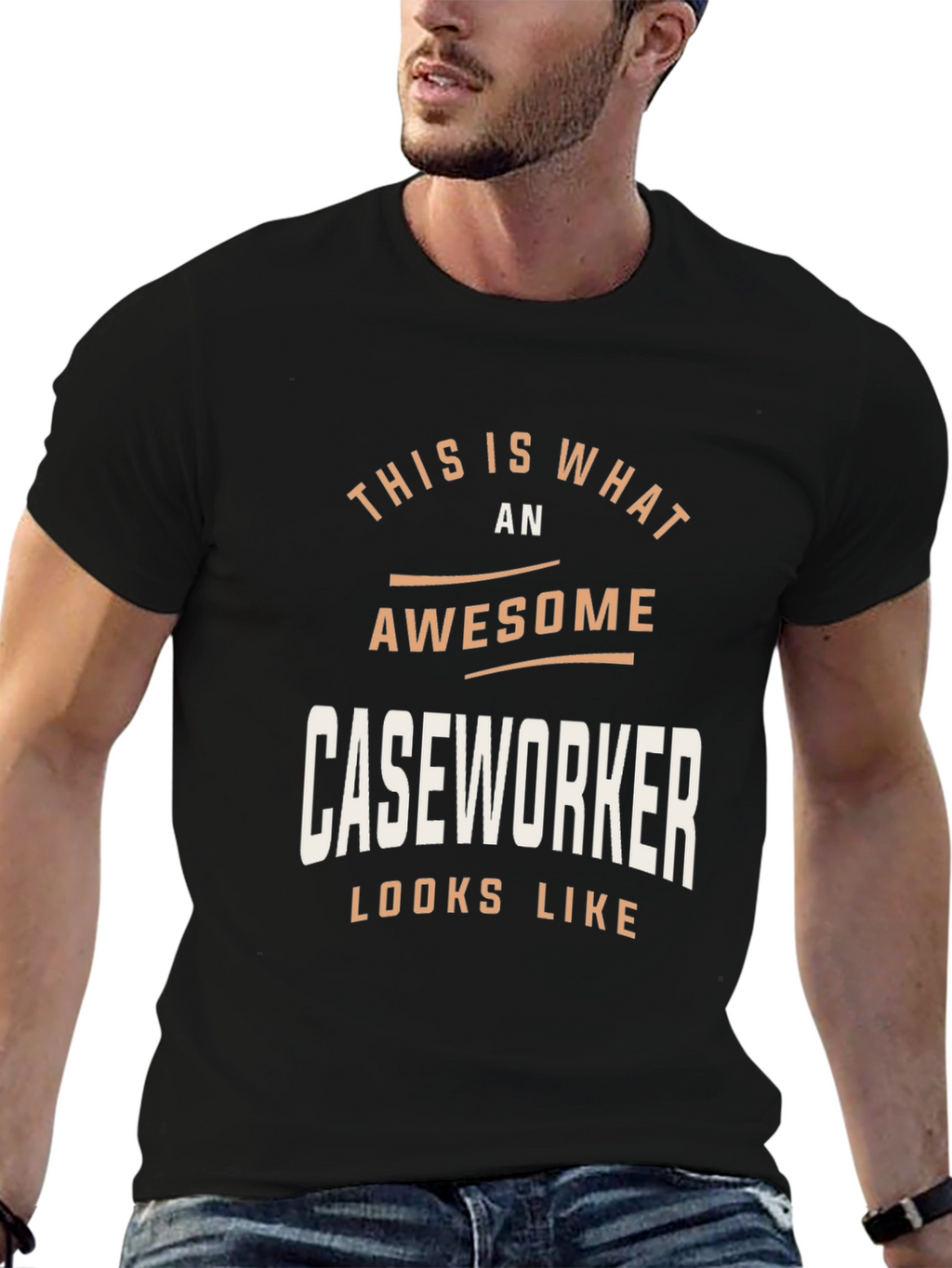 Awesome Caseworker Graphic Tee - Job Pride Shirt
