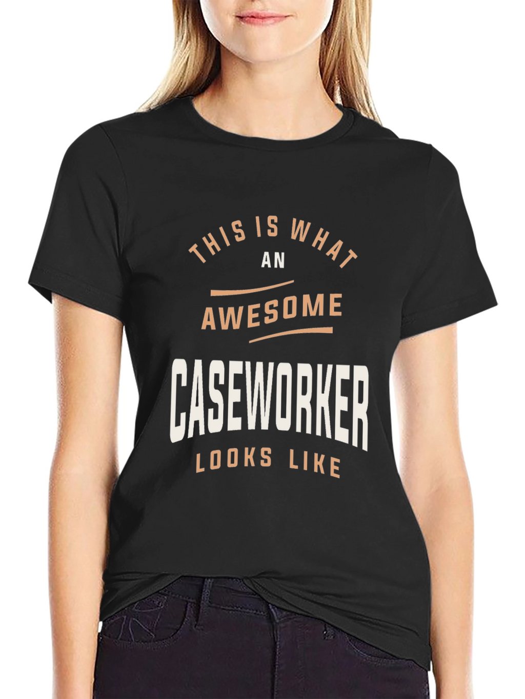 Awesome Caseworker Graphic Tee - Job Pride Shirt