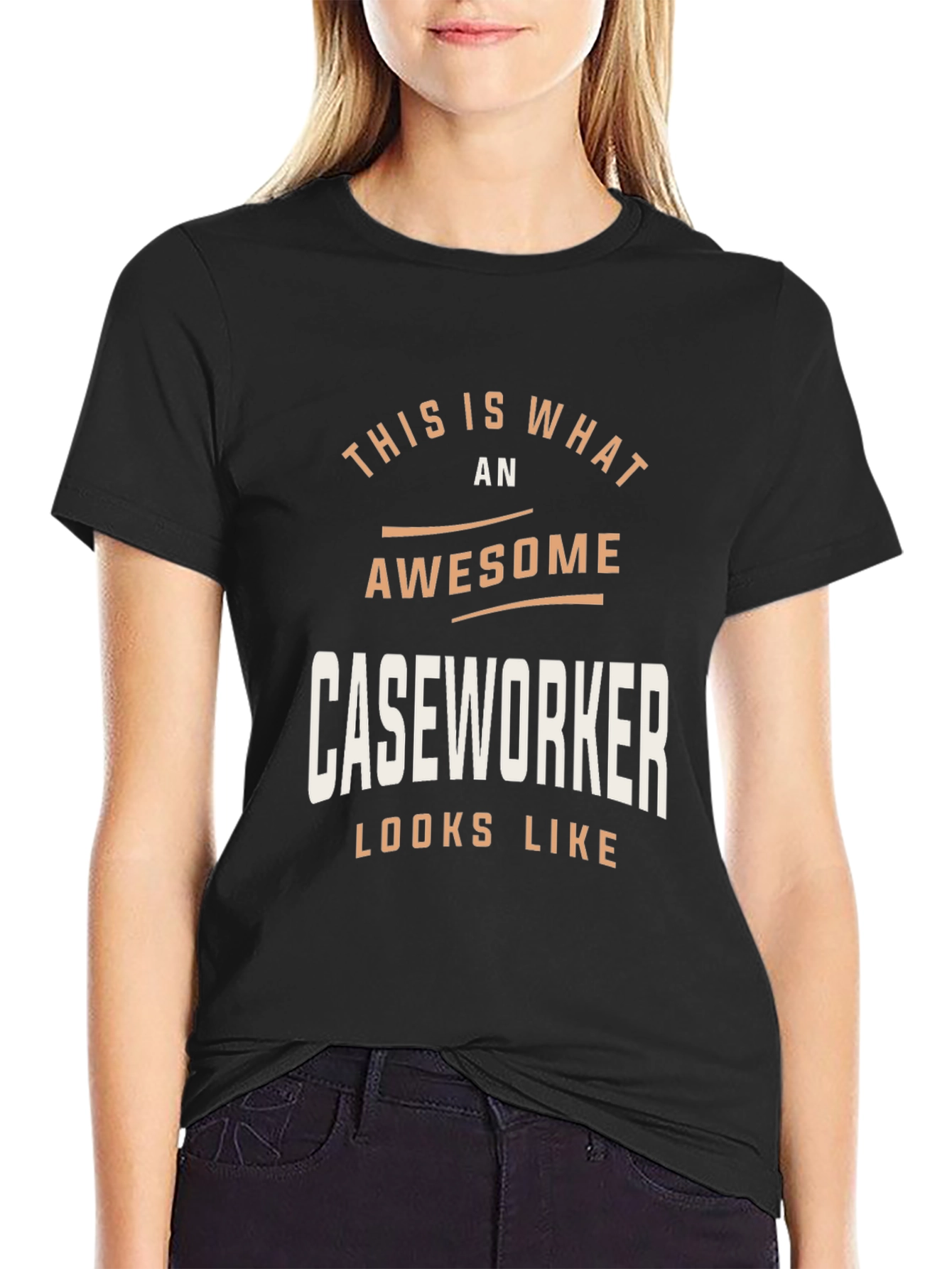 Awesome Caseworker Graphic Tee - Job Pride Shirt