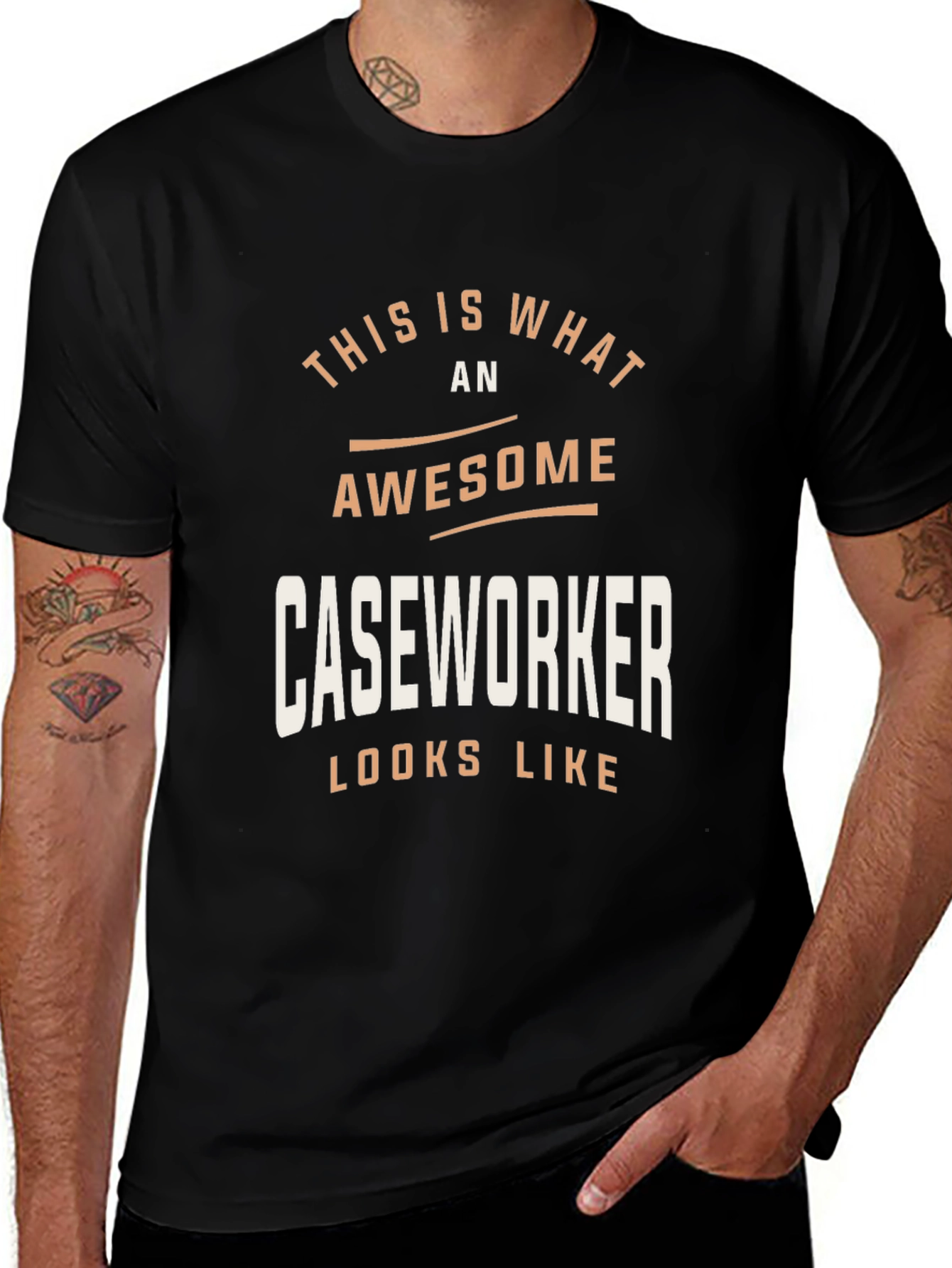 Awesome Caseworker Graphic Tee - Job Pride Shirt