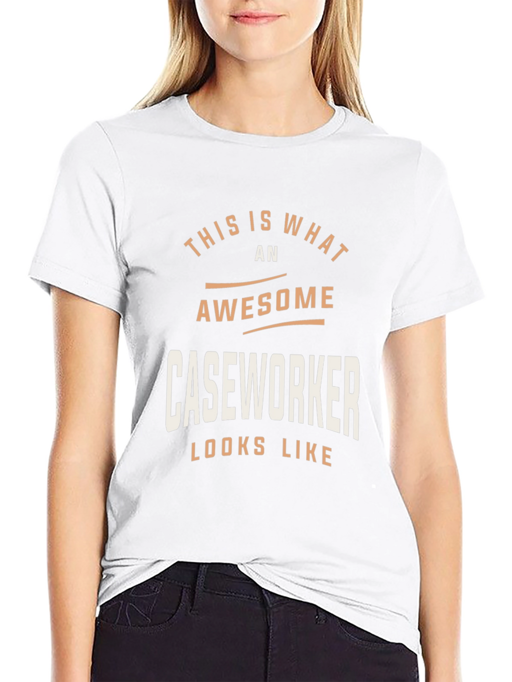 Awesome Caseworker Graphic Tee - Job Pride Shirt