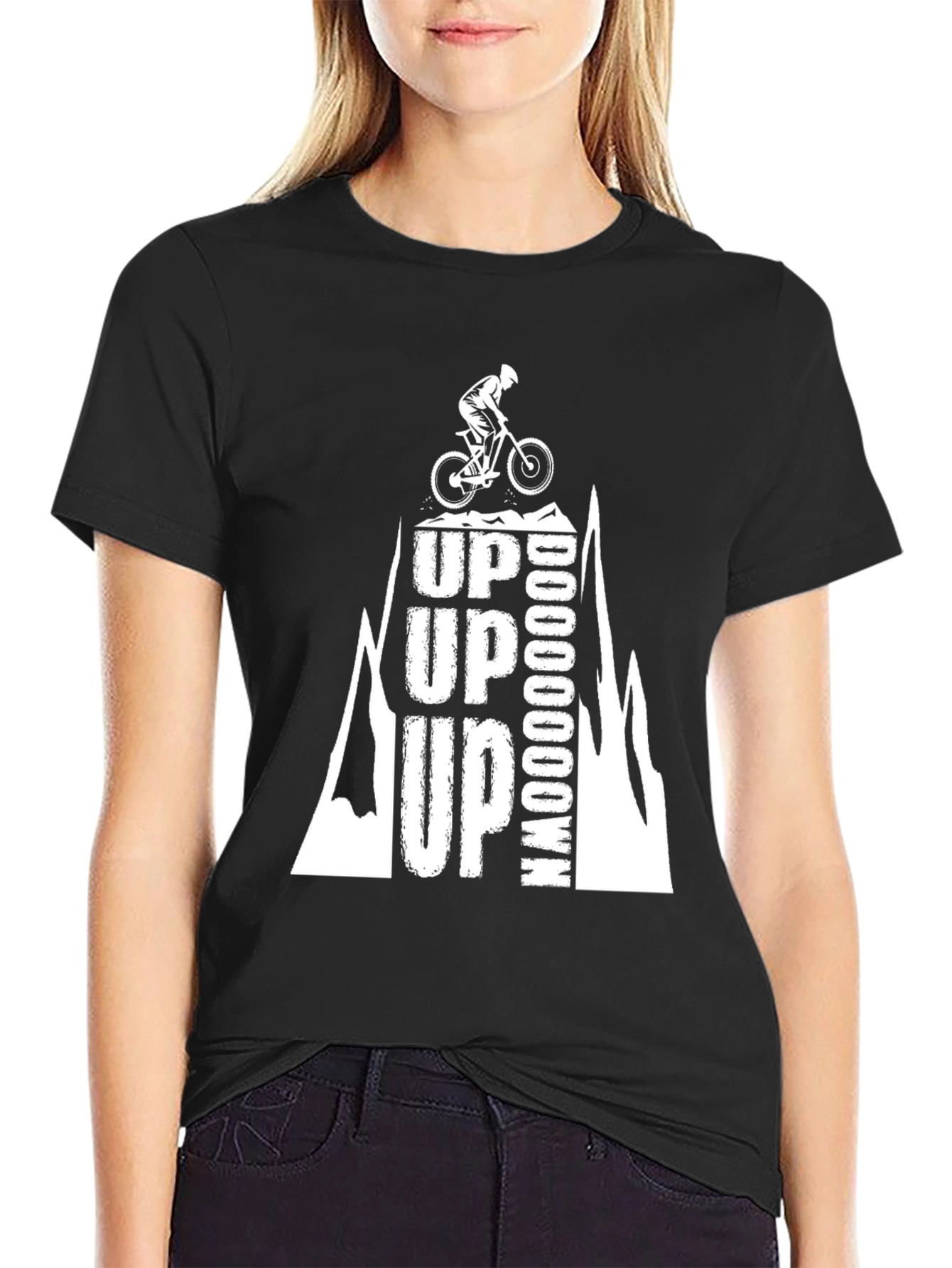 Up Up Up Down Mountain Biking T-Shirt