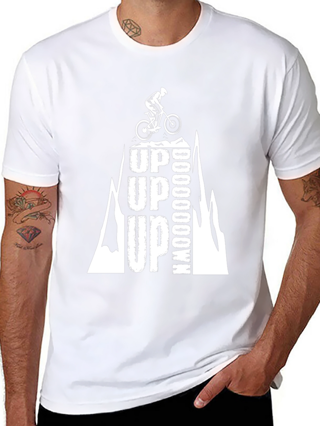 Up Up Up Down Mountain Biking T-Shirt