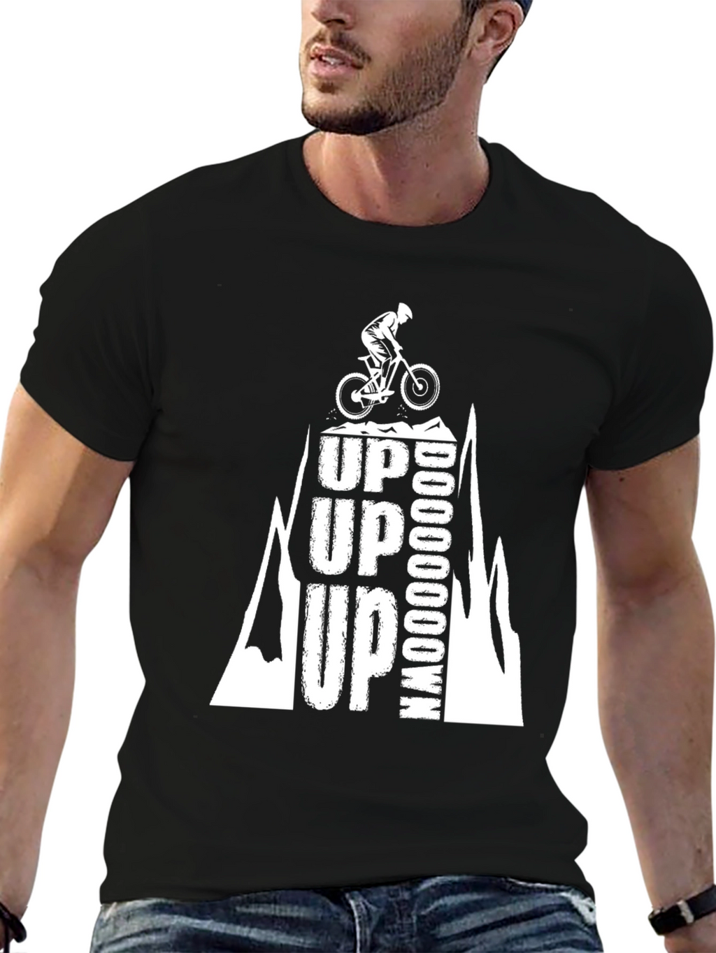 Up Up Up Down Mountain Biking T-Shirt