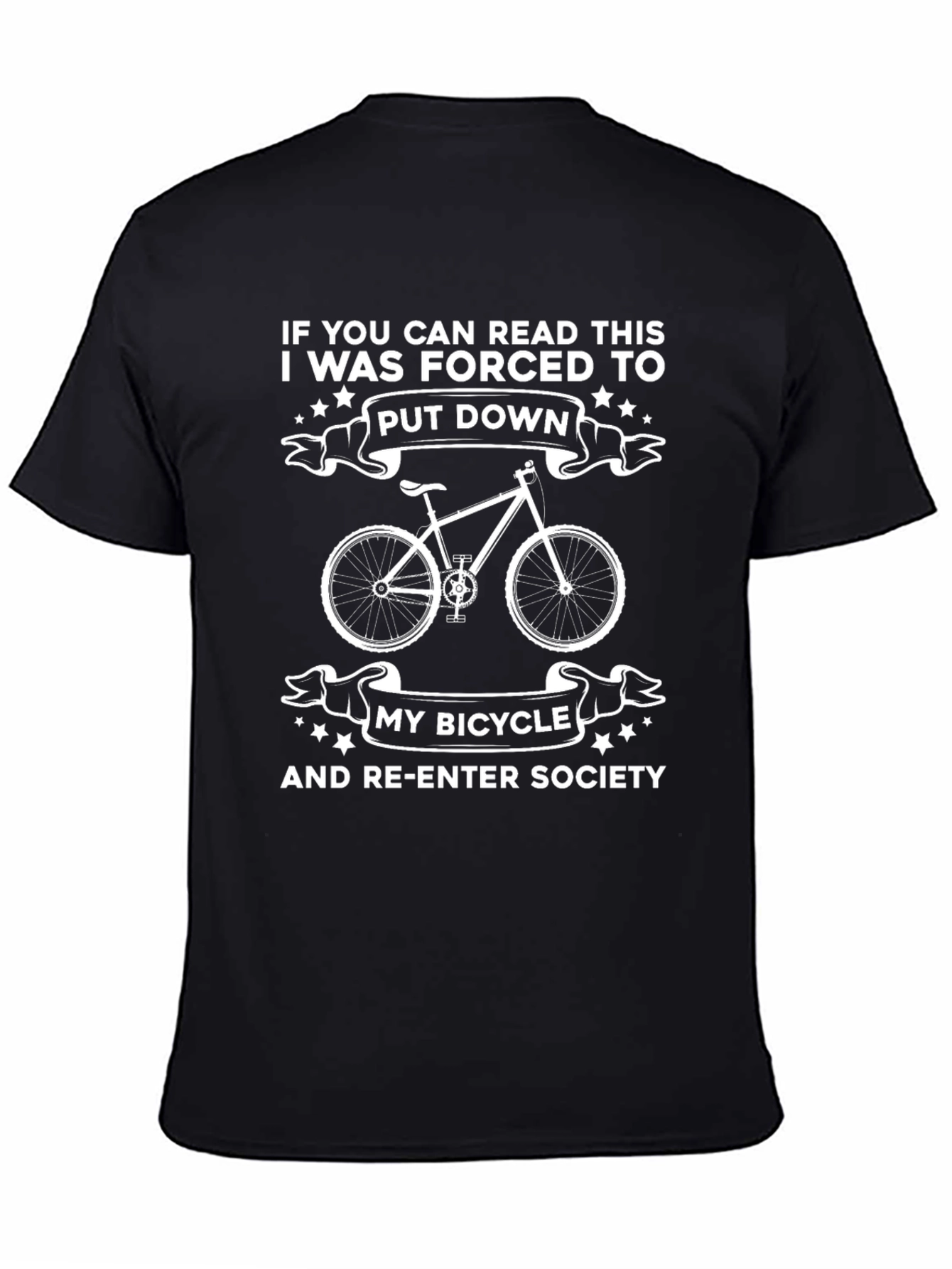 Funny Bicycle T-Shirt - If You Can Read This Tee