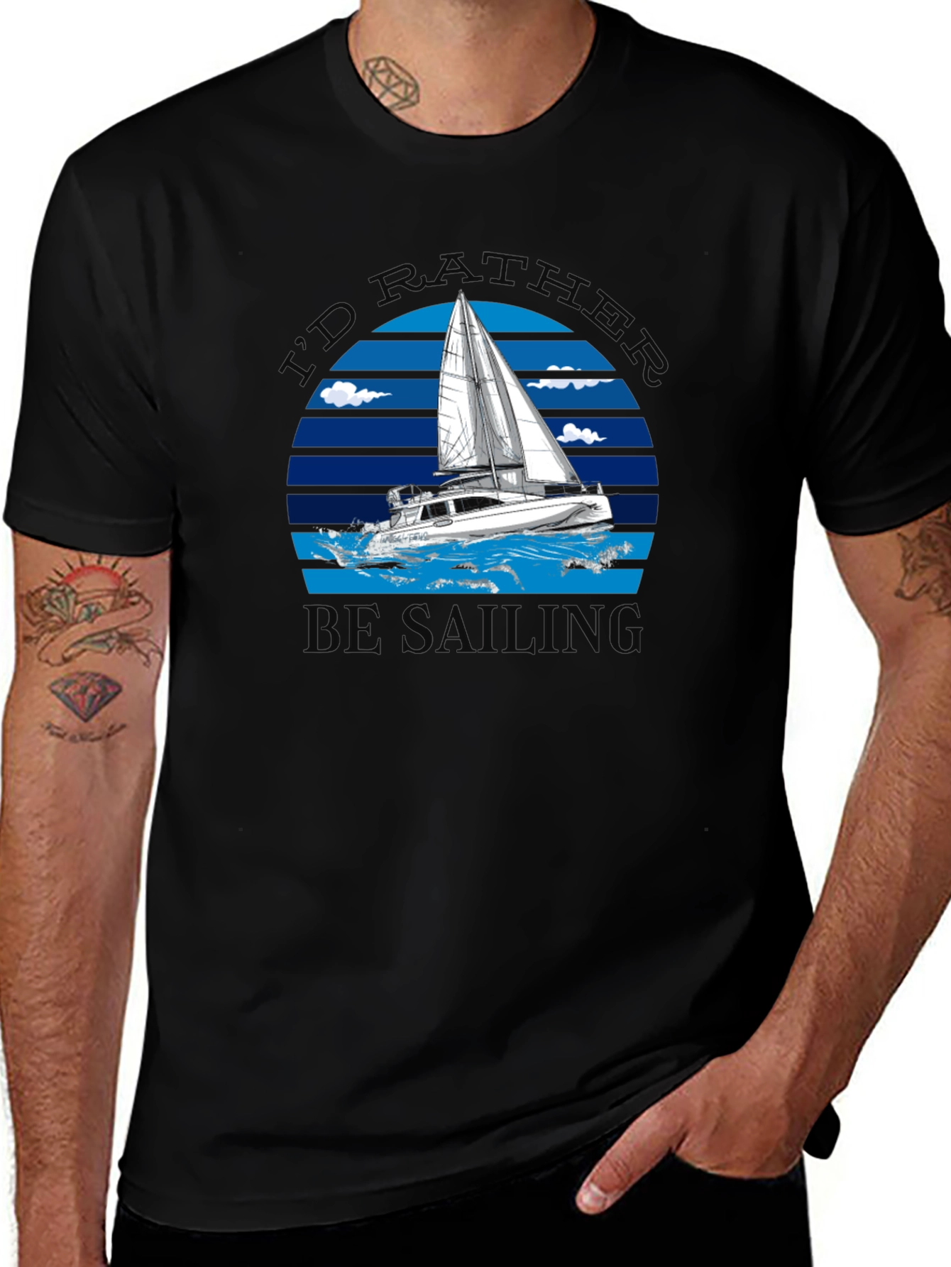 Id Rather Be Sailing T-Shirt