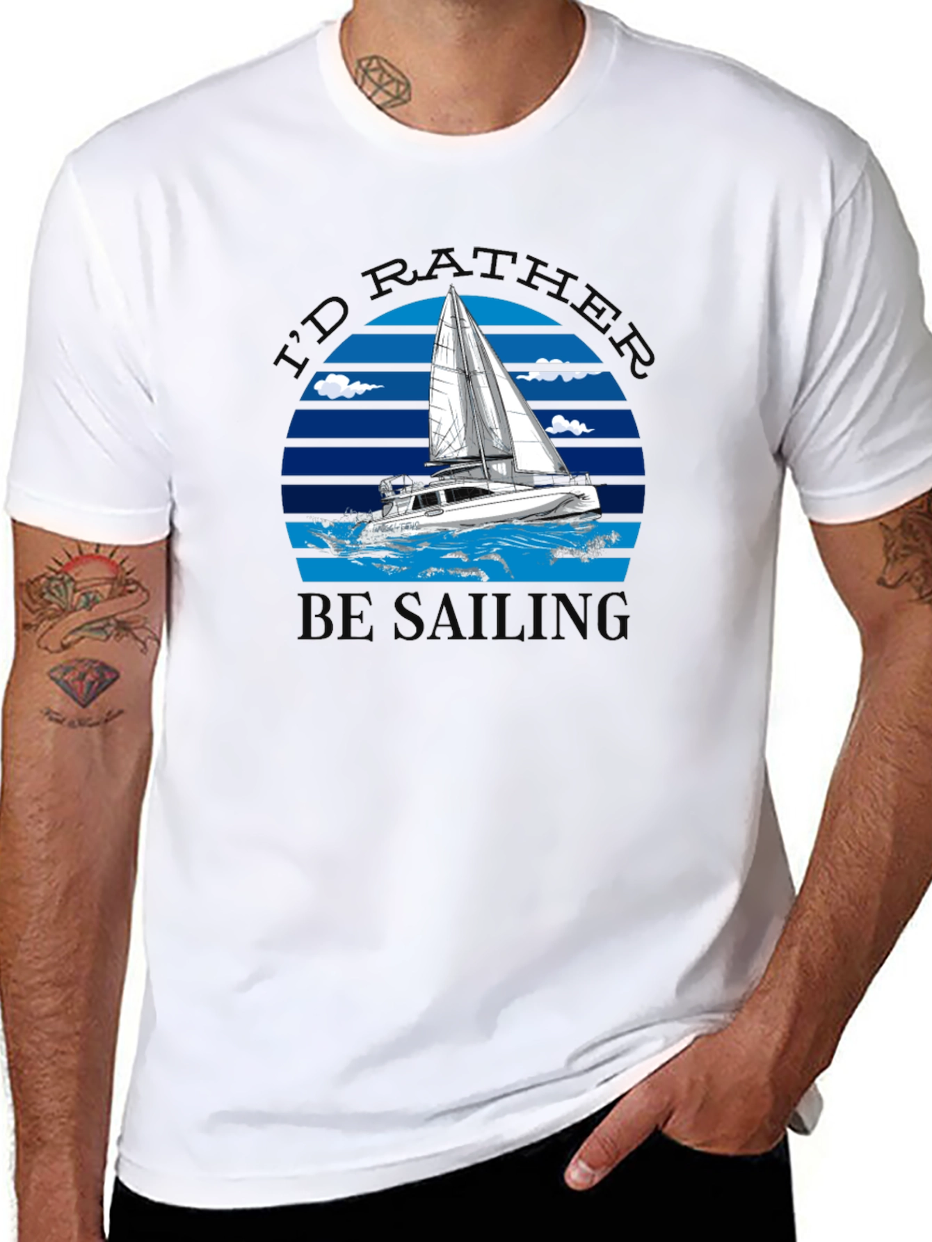 Id Rather Be Sailing T-Shirt