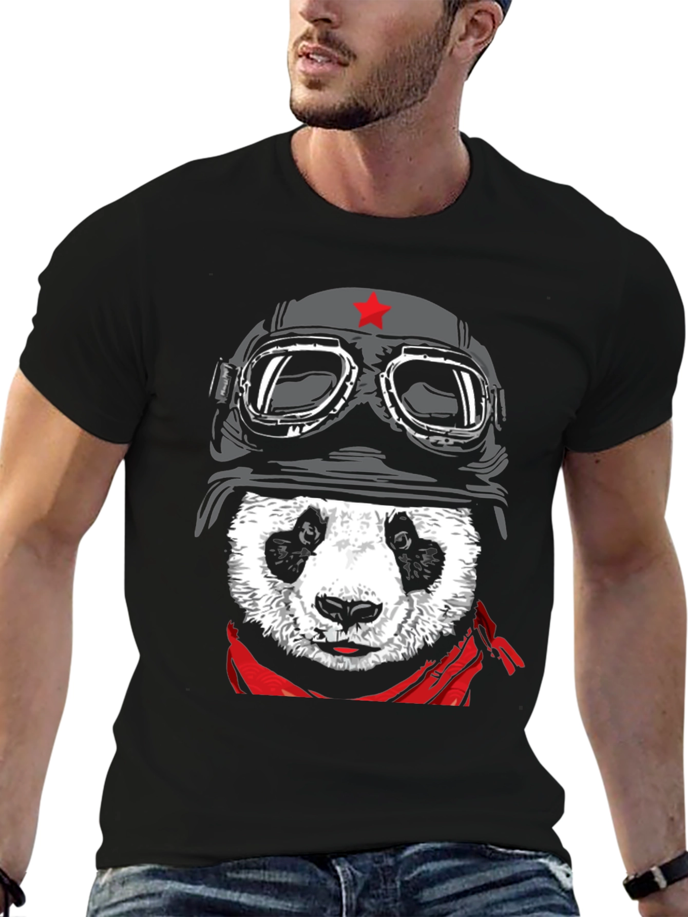 Cool Panda Pilot Graphic Tee