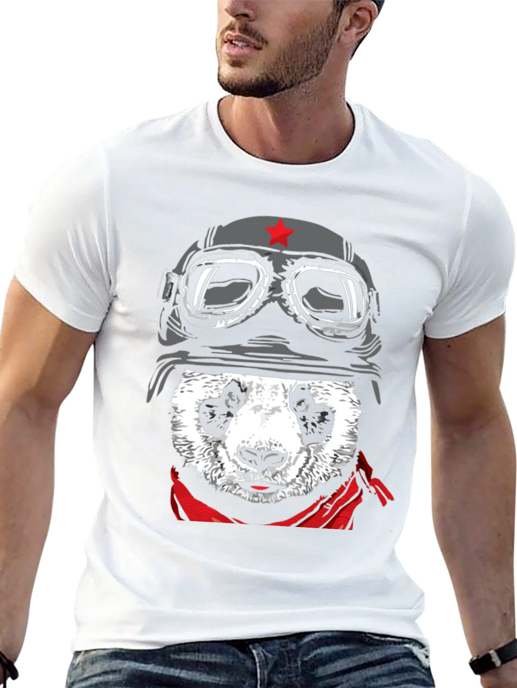 Cool Panda Pilot Graphic Tee
