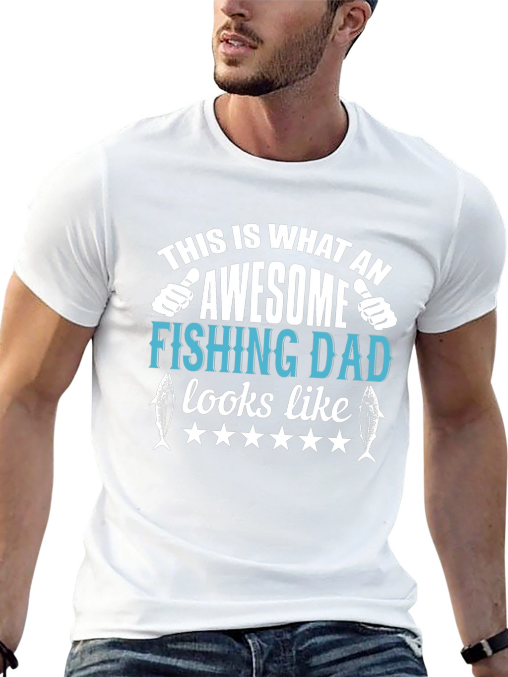 Awesome Fishing Dad T-Shirt