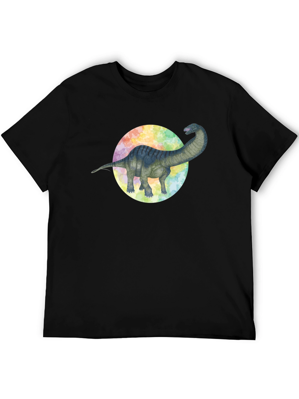 Dinosaur Graphic Tee - Brachiosaurus Black T-Shirt