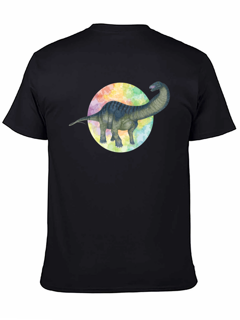 Dinosaur Graphic Tee - Brachiosaurus Black T-Shirt