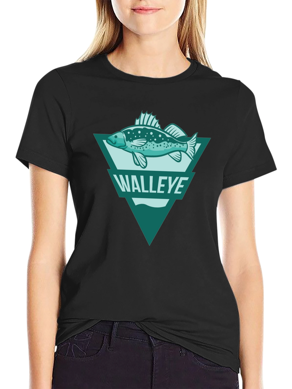 Walleye Fish Graphic Tee - Angler Style T-Shirt