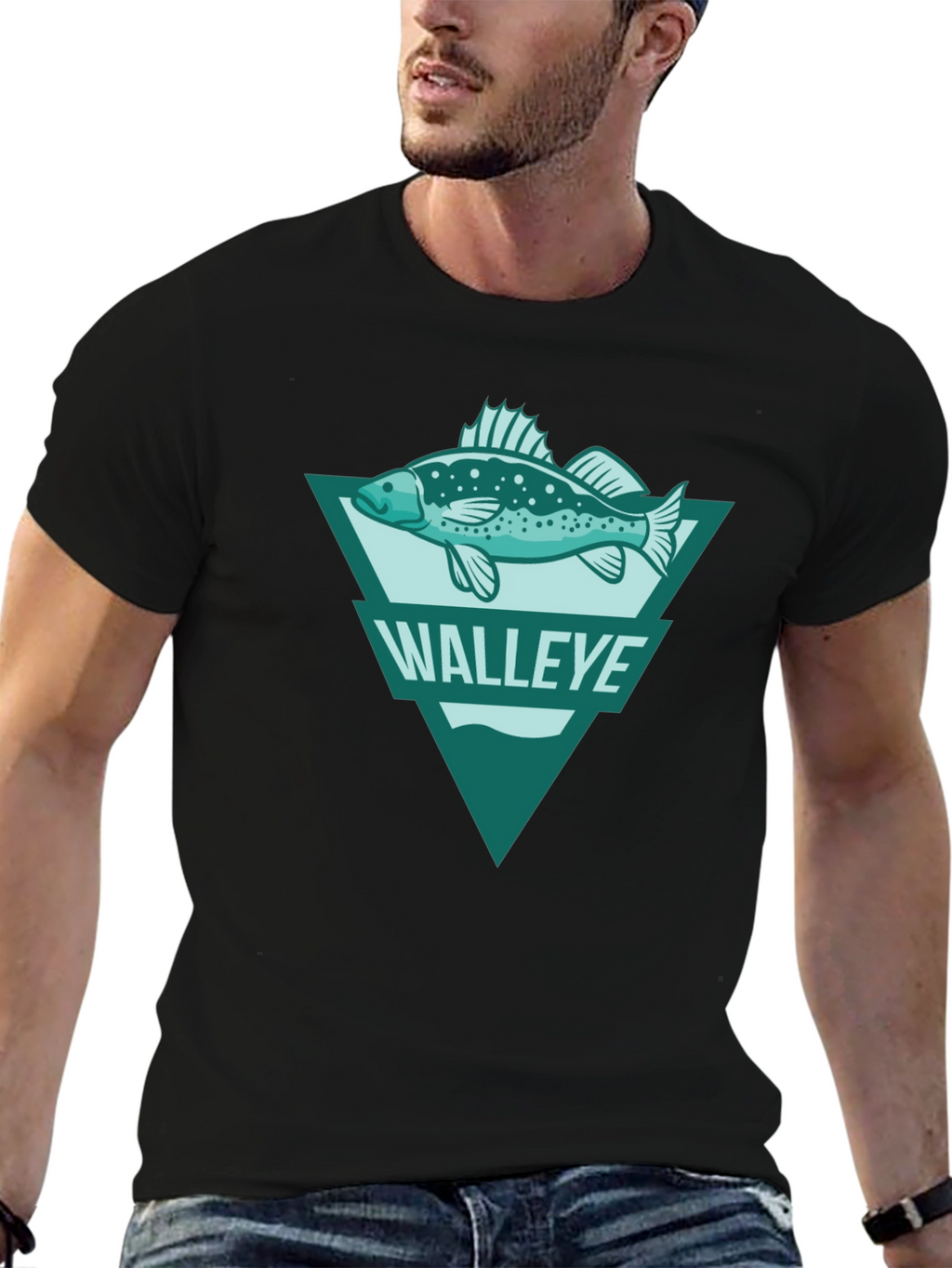 Walleye Fish Graphic Tee - Angler Style T-Shirt