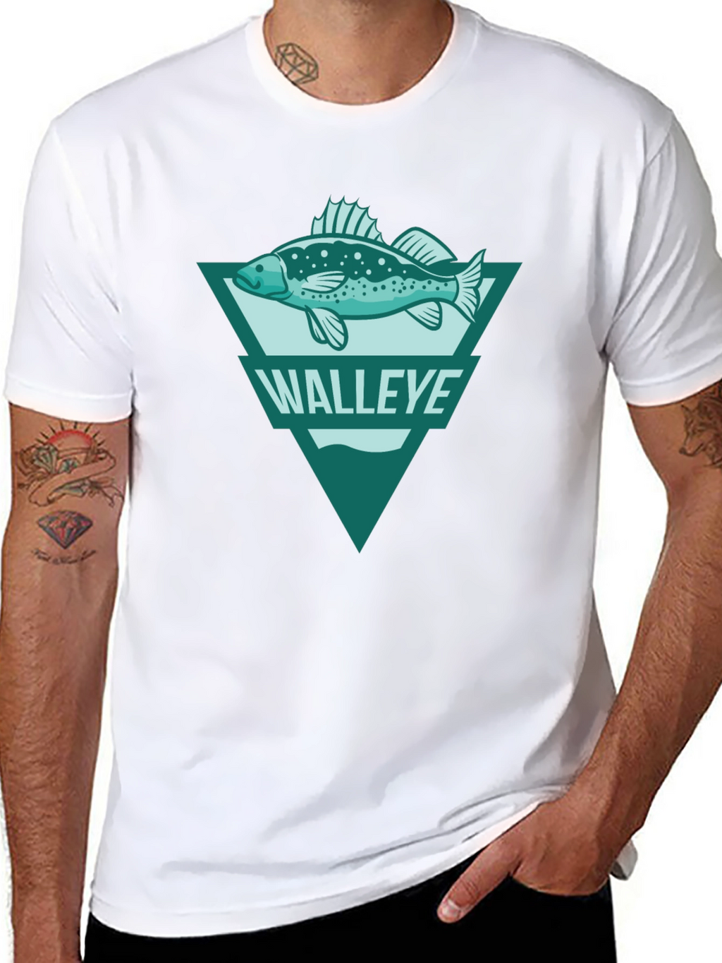 Walleye Fish Graphic Tee - Angler Style T-Shirt