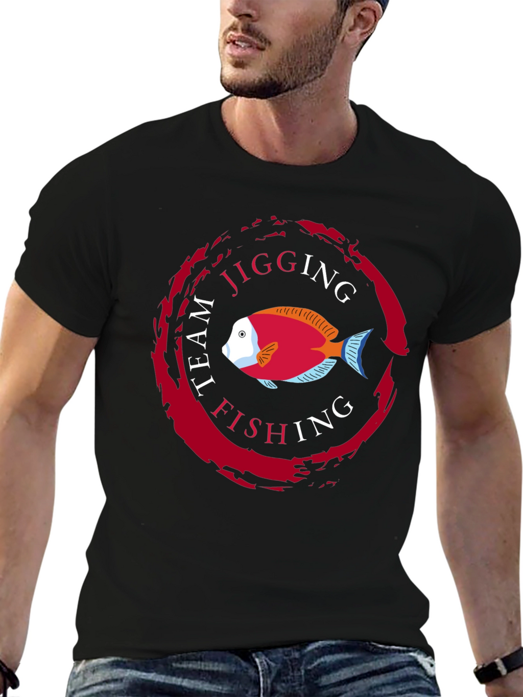 Team Jigging Fishing T-Shirt