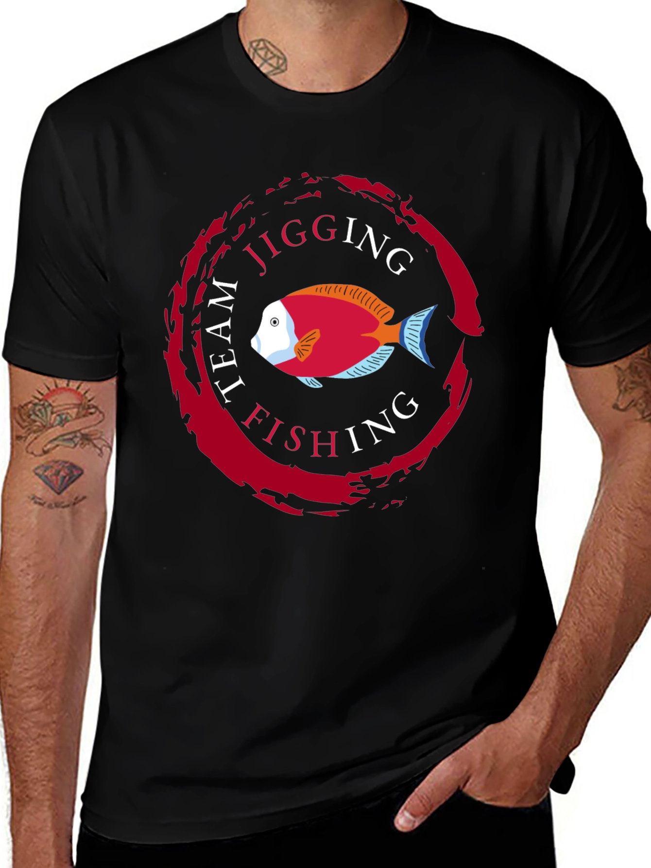 Team Jigging Fishing T-Shirt