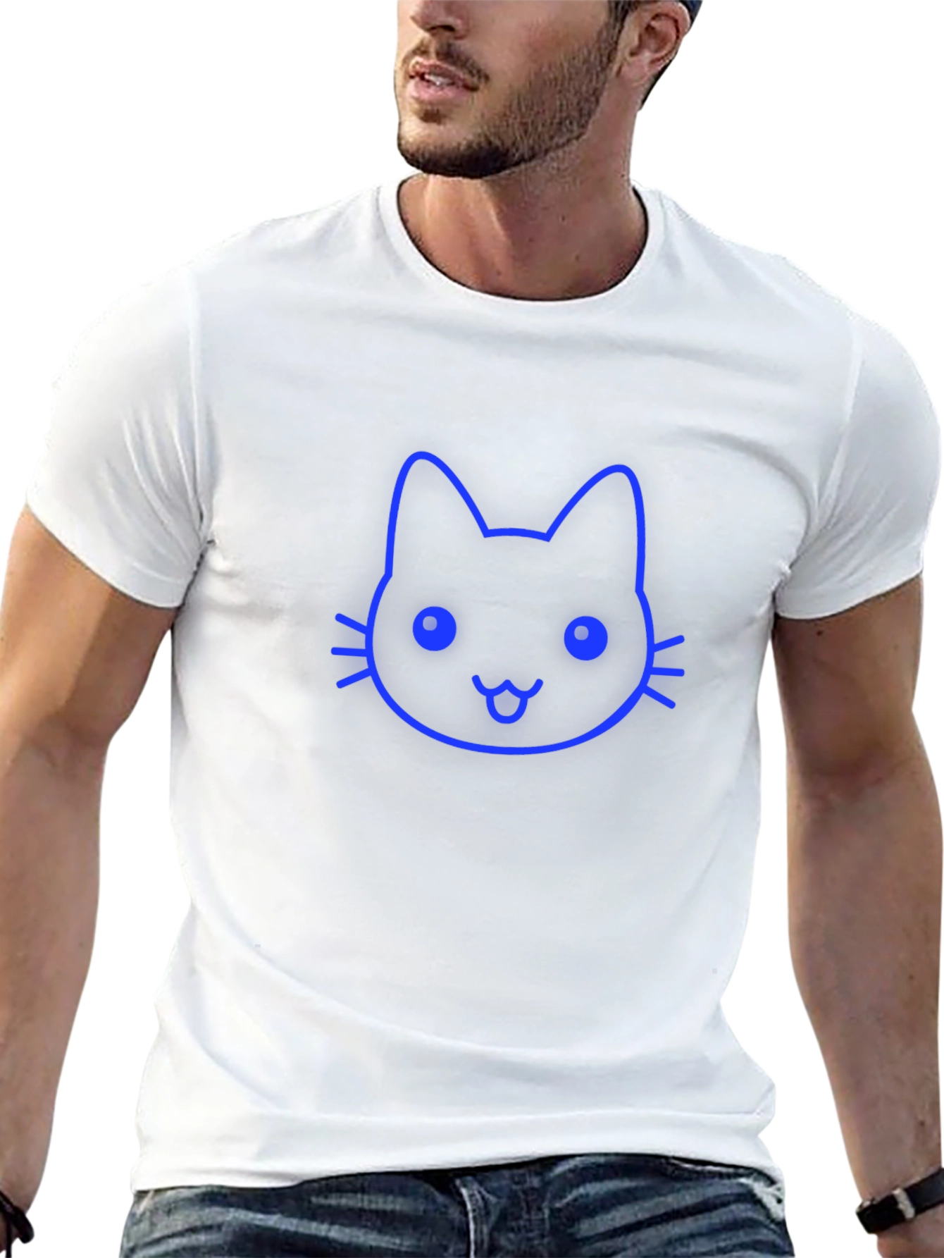 Cool Cat Graphic Tee - Unisex Black T-Shirt