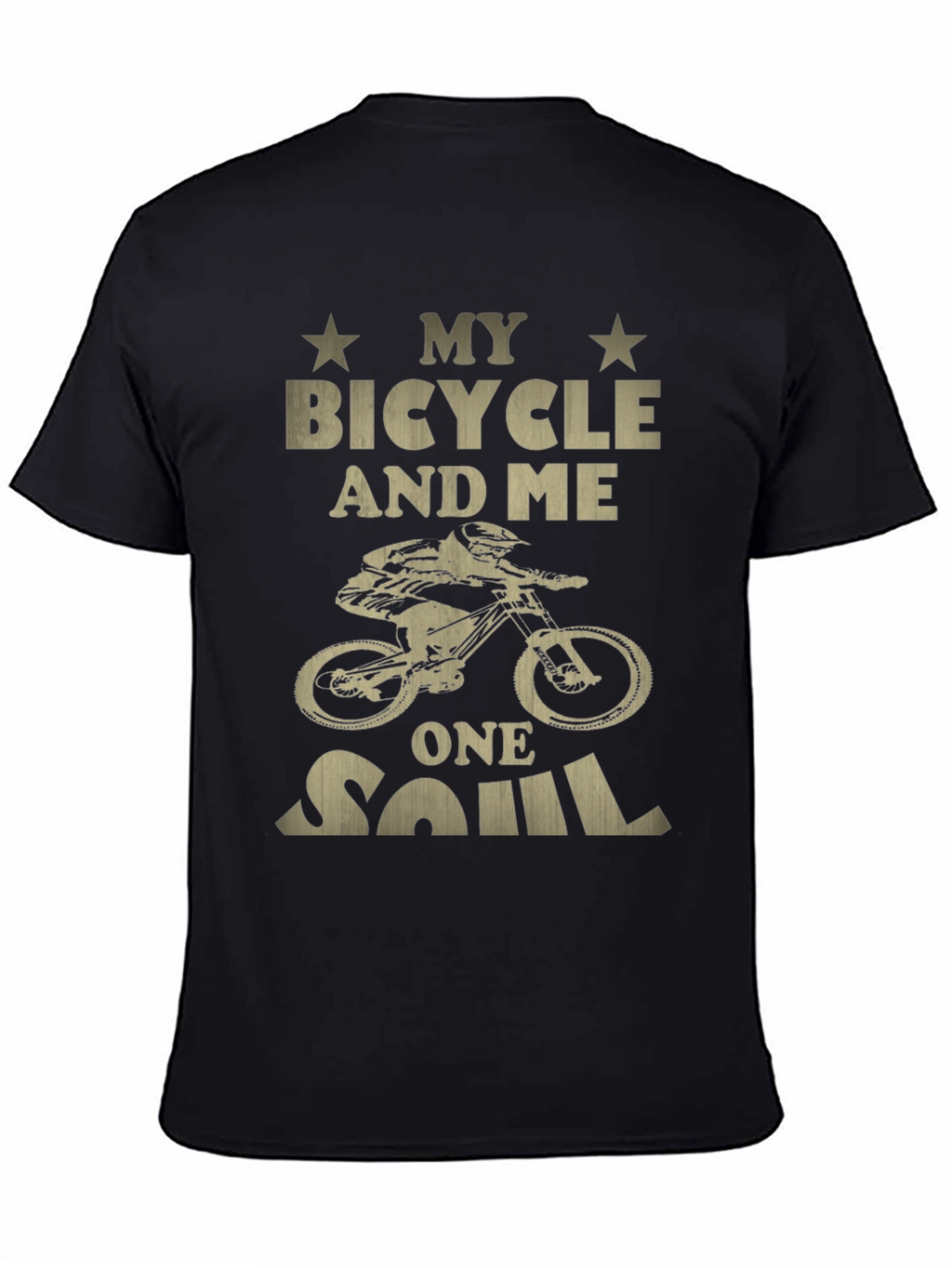 My Bicycle and Me One Soul Black T-Shirt