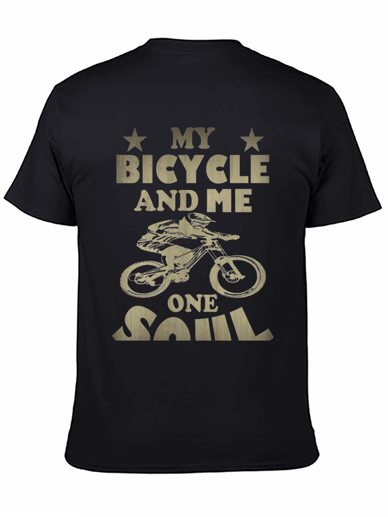 My Bicycle and Me One Soul Black T-Shirt