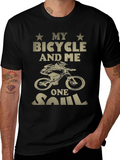 My Bicycle and Me One Soul Black T-Shirt